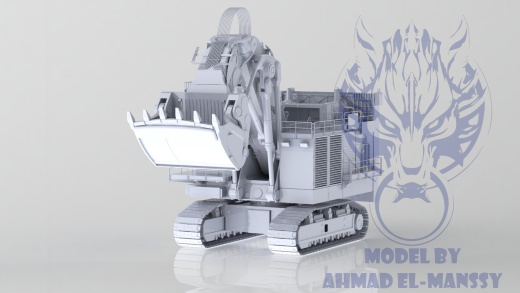 Caterpillar CAT 6021B大型挖掘机造型3D建模图纸 Solidworks设计缩略图